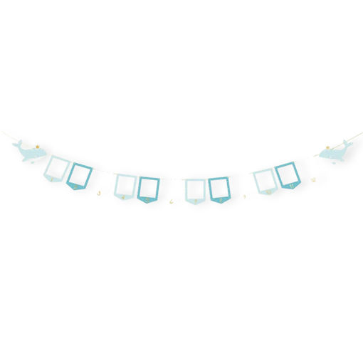 Picture of PHOTO FRAME GARLAND WHALE - SIZE OF CARD 10.5 X 15CM